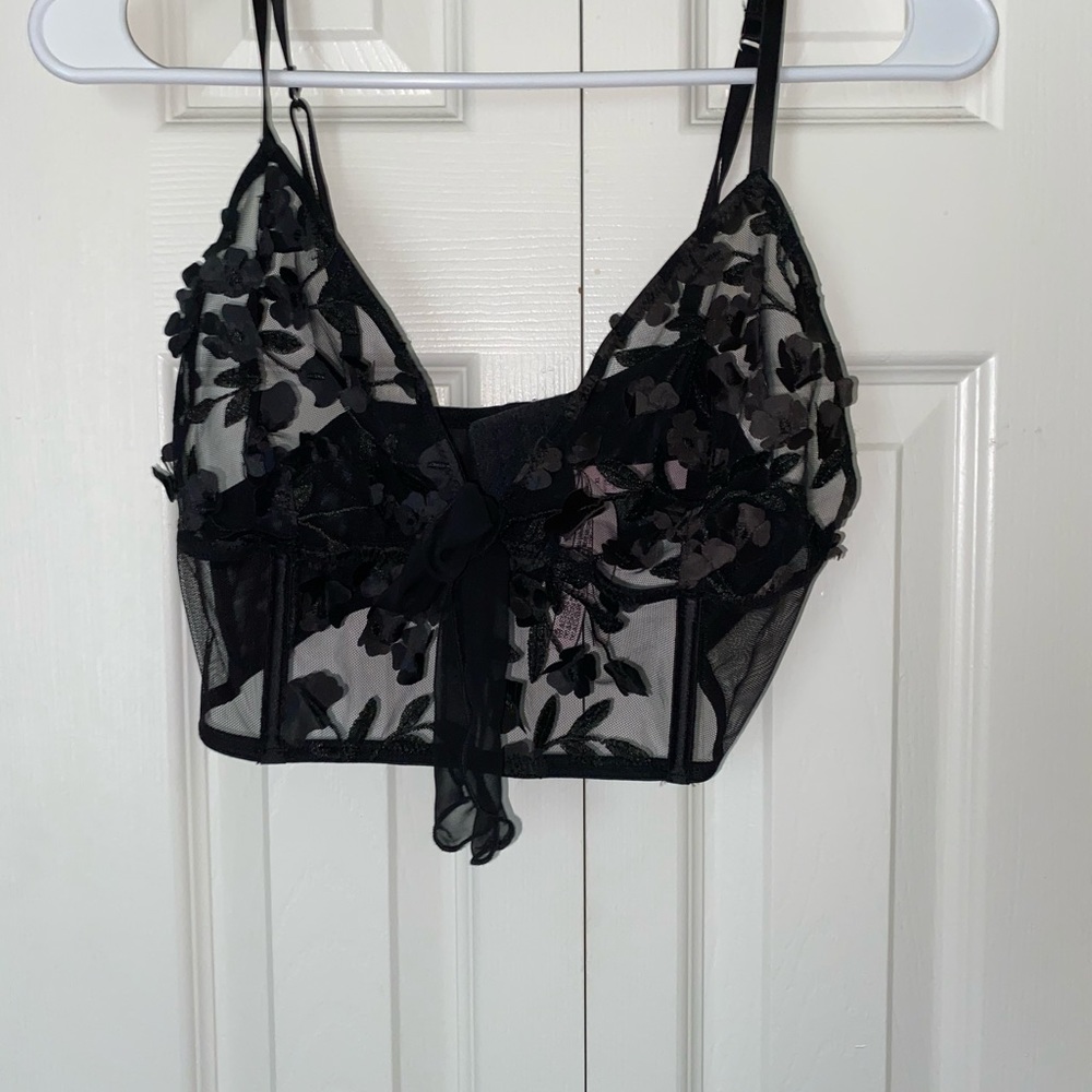 Victoria secret unlined floral bralette corset